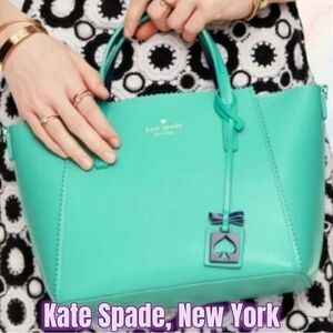 Preowned Kate Spade New York Ivy Drive Loryn Small Tote – Turquoise Blue